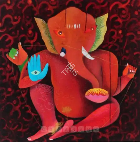 Babu Xavier (Artist), Ganesh, 2005, Painting