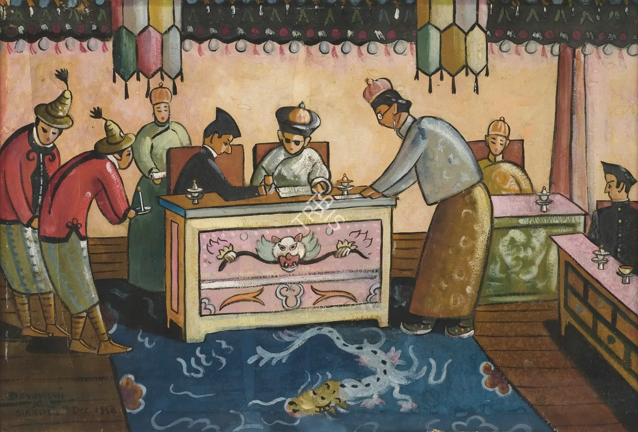 Devayani Krishna (Artist), Sikkim Series, 1950, Painting