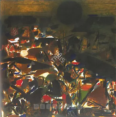 S.H. Raza (Artist), La Terre, 1973, Painting