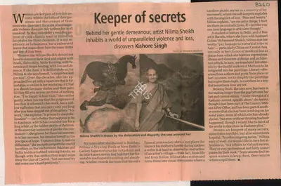Kishore Singh (Reporter), Keeper of Secrets, 2009, Newspaper Clipping