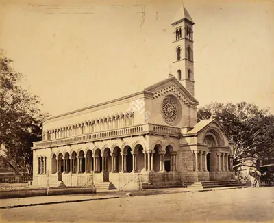Samuel Bourne (Photographer), St Stephens Memorial Church-Delhi, 1865, Antiquarian Photograph