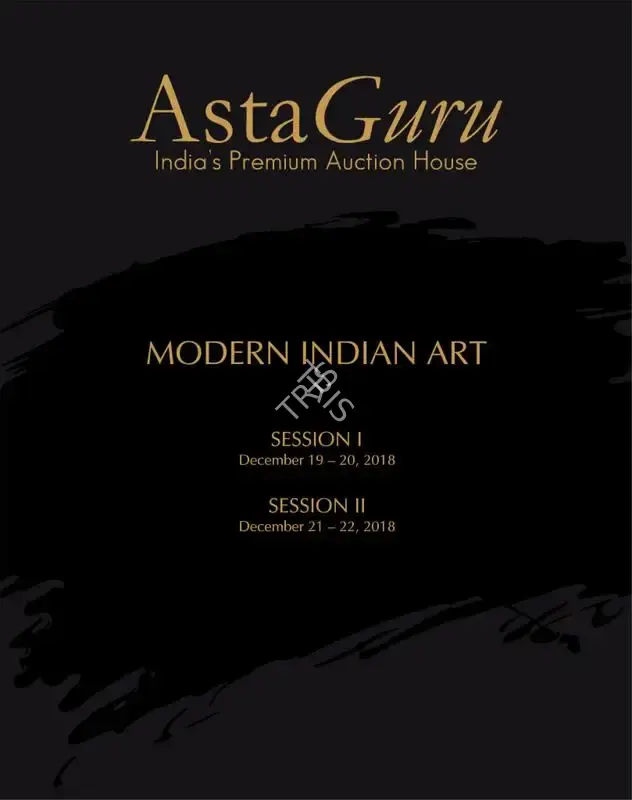Asta Guru (Auction House), Modern Indian Art, 2018, Auction Catalogue