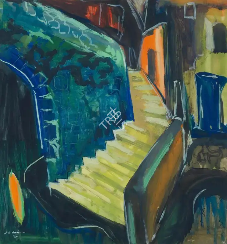 H.A. Gade (Artist), Untitled, 1950, Painting