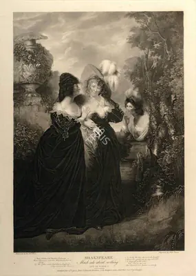 After William Hamilton (Artist), Much Ado About Nothing, 1790, Aquatint