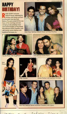Yogen Shah (Photographer), Happy Birthday!, 2006, Newspaper Clipping