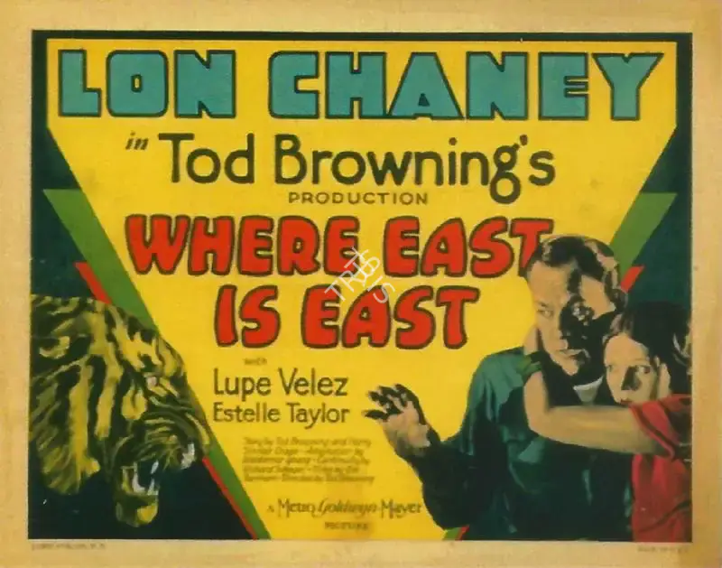 Hunt Stromberg (Producer), Where East is East, 1929, Lobby Card