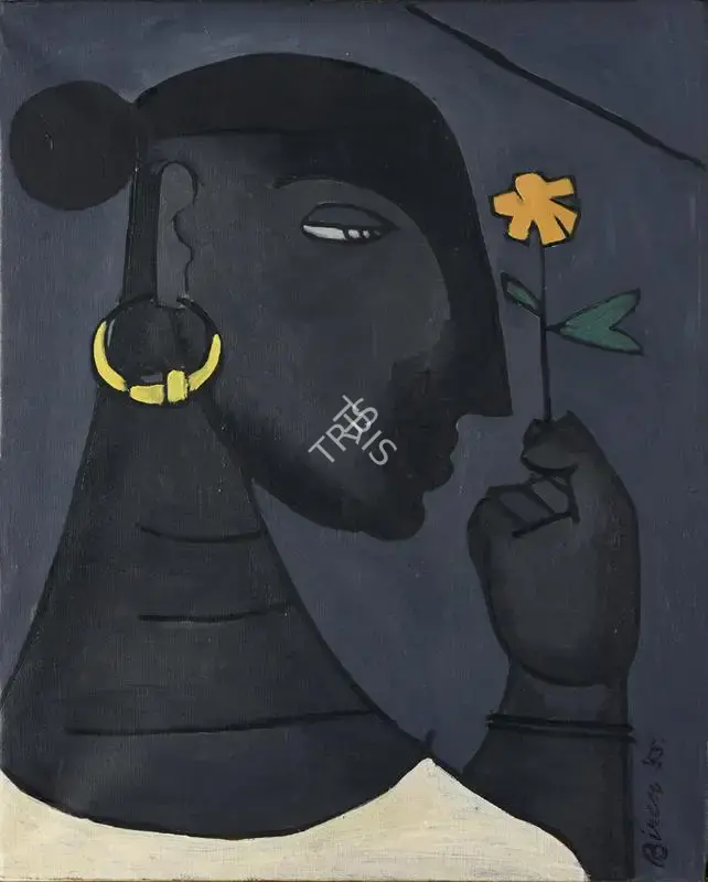 De, Biren (Artist). Malabar Belle, 1955 | Painting, Pu.Mum/26.06.18, 2018 · Pundole