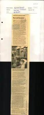 Kishore Singh (Reporter), Buzz and Business, 2009, Newspaper Clipping