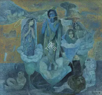 Arup Das (Artist), Untitled, 1998, Painting