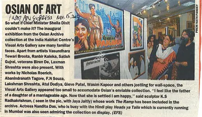 Osian of Art, 2004, Newspaper Clipping