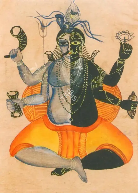 Kalighat School (Artist), Shiva and Kali, 1910, Painting