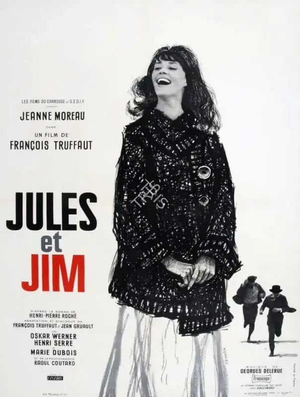Christian Broutin (Poster Designer), Jules et Jim, 1962, Poster