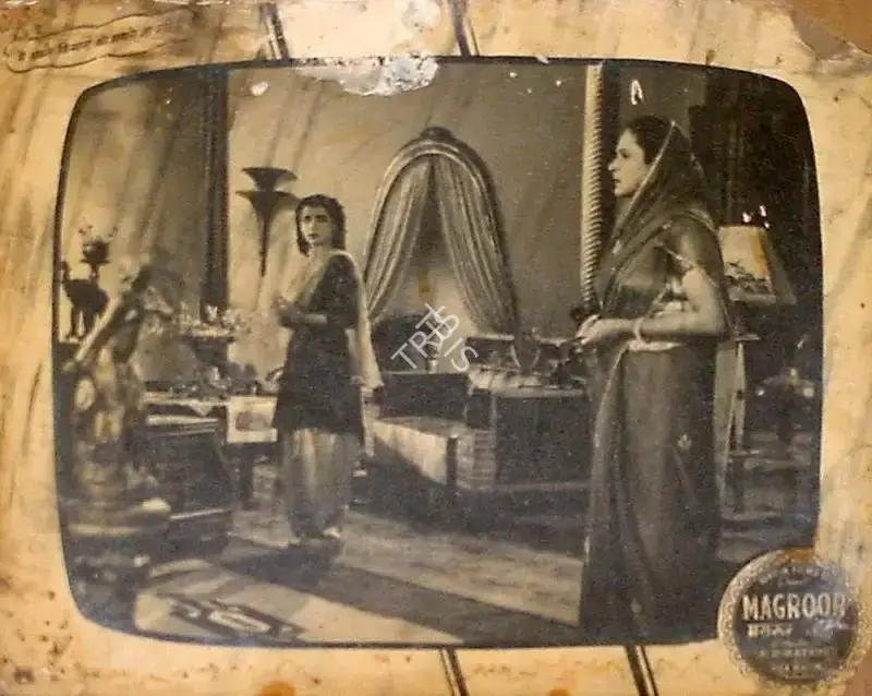 R.D. Mathur (Cinematographer), Magroor, 1950, Lobby Card
