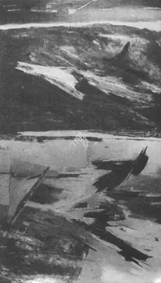 Ramkumar (Artist), Flight, 1977, Painting