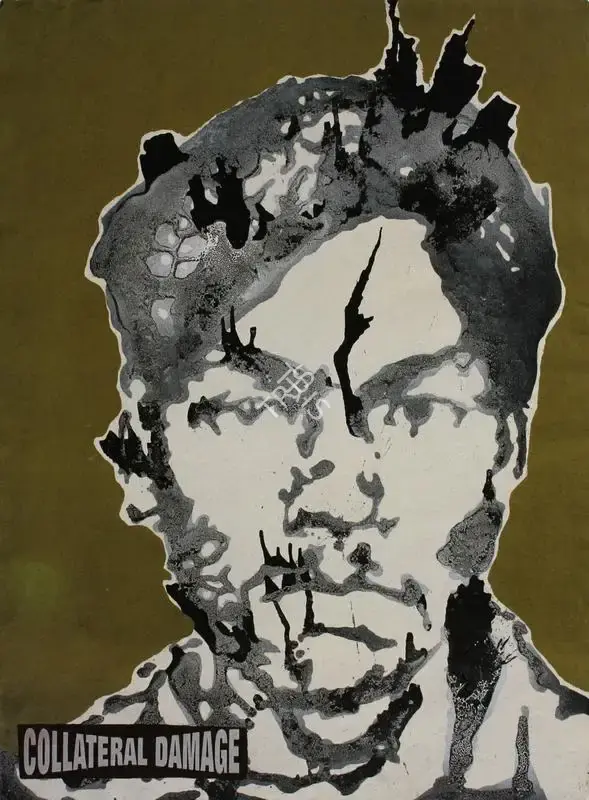 Jitish Kallat (Artist), Collateral Damage, 2003, Painting