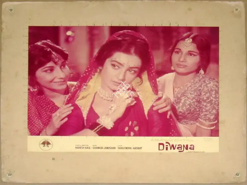 Tyagraj Pendharkar (Cinematographer), Diwana, 1967, Lobby Card
