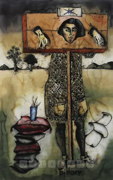 Anju Dodiya (Artist), Pillory, 2001, Painting