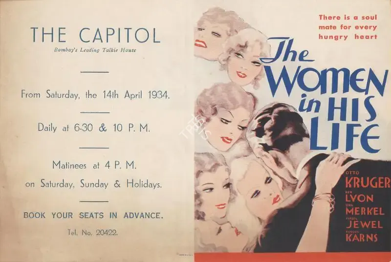 George B. Seitz (Director), The Women in His Life, 1933, Handbill