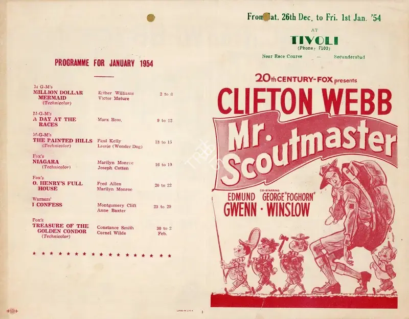 Henry Levin (Director), Mister Scoutmaster, 1953, Handbill