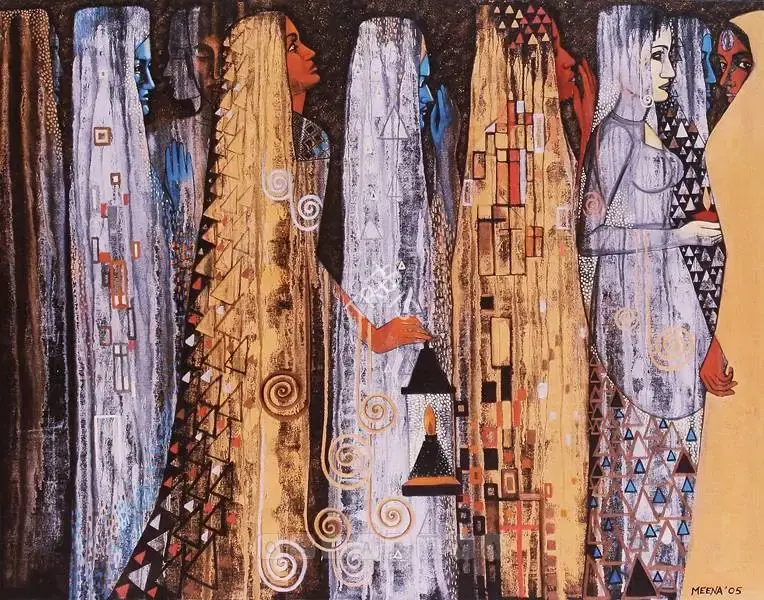 Meena Sansanwal (Artist), Women, 2005, Painting