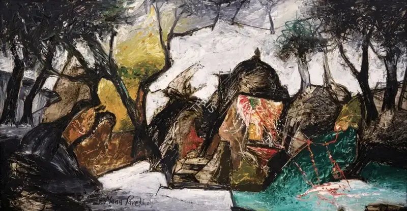 Manu Parekh (Artist), Untitled (Benares), 2005, Painting