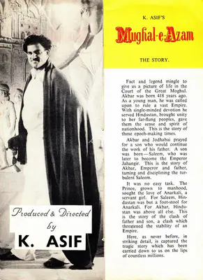 K. Asif (Producer), Mughal E Azam, 1960, Song Synopsis Booklet