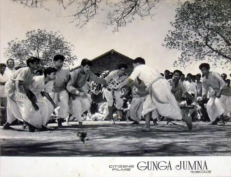 V. Babasaheb (Cinematographer), Gunga Jamuna, 1961, Lobby Card