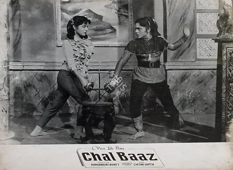 Nanabhai Bhatt (Director), Chal Baaz, 1958, Lobby Card