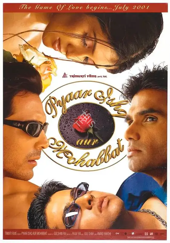 Gulshan Rai (Producer), Pyaar Ishq Aur Mohabbat, 2001, Full Sheet Poster