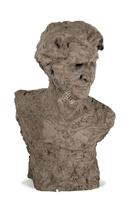 Roy Chowdhury, D.P. (Artist). Study of a Man, c.1960 | Sculpture, AG.Mum/21.12.17, 2017 · Asta Guru