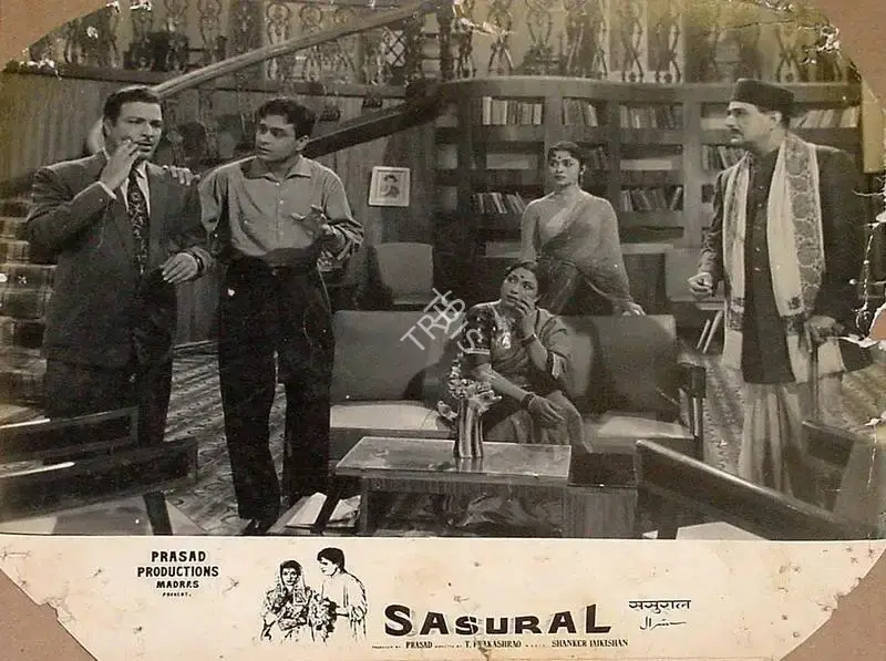 L.V. Prasad (Producer), Sasural, 1961, Lobby Card
