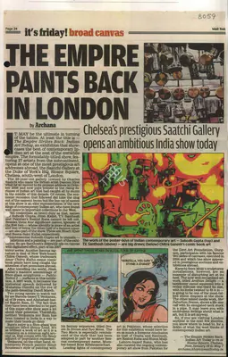 Archana Khare (Reporter), The Empire Paints Back in London, 2010, Newspaper Clipping