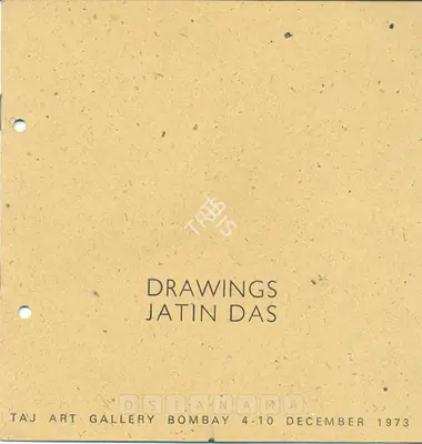 Jatin Das (Artist), Drawings Jatin Das, 1973, Solo Exhibition Catalogue