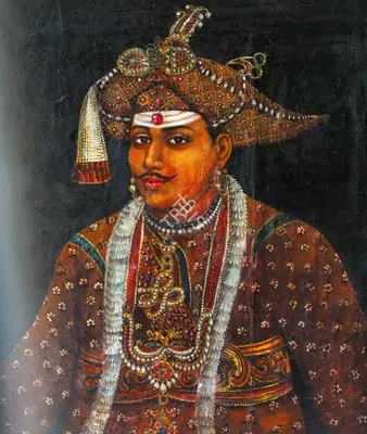 Raja Ravi Varma (Artist), Portrait Of Maharaja Serfoji Ii Of Tanjore, Painting