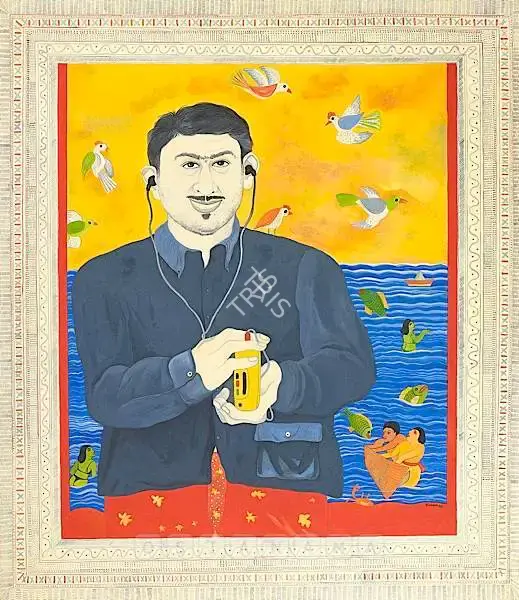 Farhad Hussain (Artist), Walkman With It's Seggregative Action..., 2003, Painting