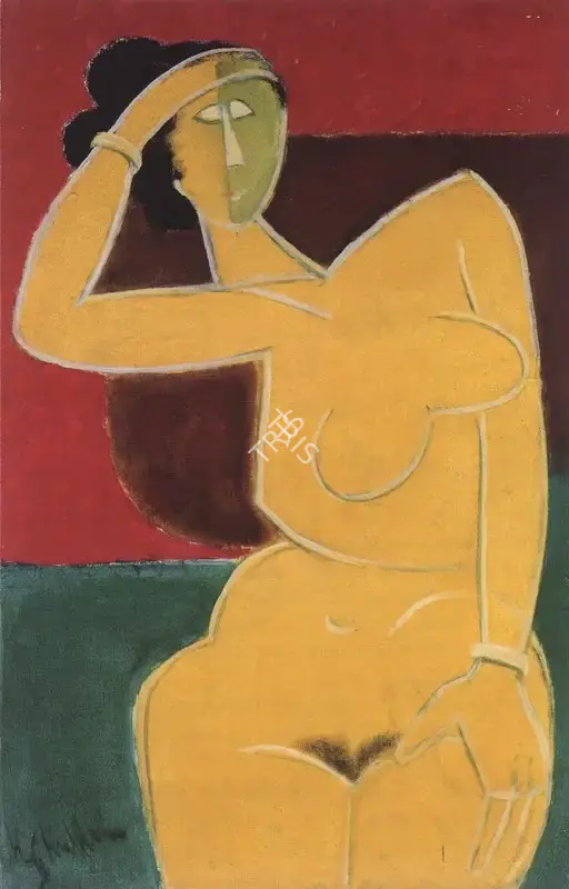 K.S. Kulkarni (Artist), Nude, Painting