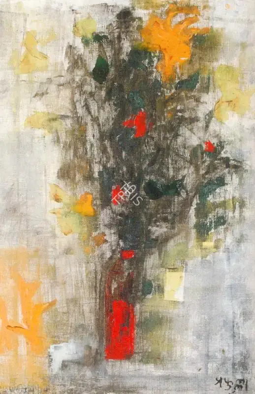Shankar Palsikar (Artist), Sound and Colour, 1970, Painting