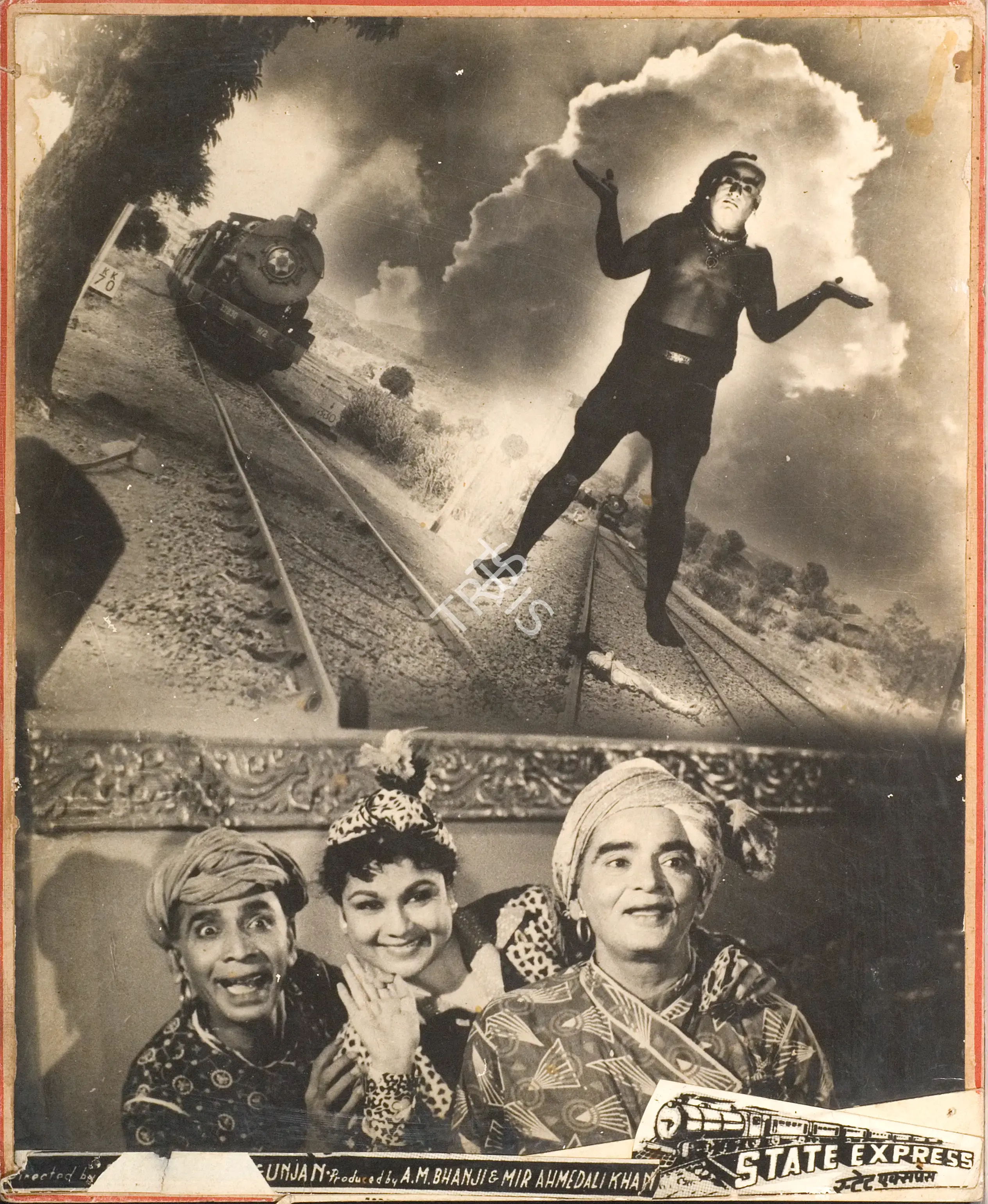 A.M. Bhanji (Producer), State Express, 1961, Photographic Still Mounted on Lobby Card