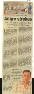 Gargi Gupta (Reporter), Angry Strokes, 2008, Newspaper Clipping
