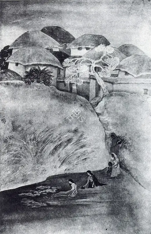 Ramendranath Chakravorty (Artist), The Lake, Painting