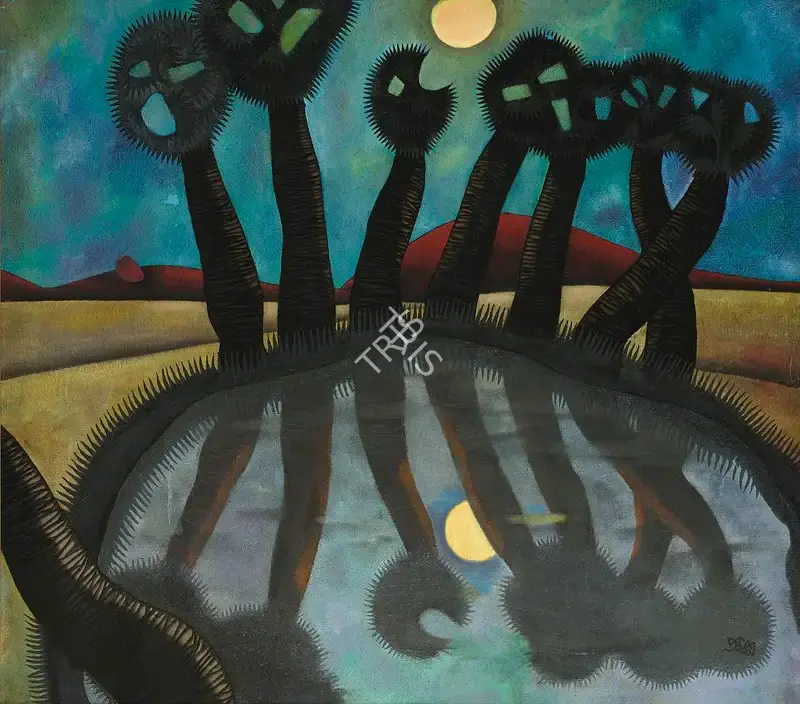 Karmakar, Prokash (Artist). Landscape, 2001 | Painting, Os.Mum/19.01.08, 2008 · Osian's
