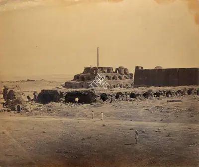 Samuel Bourne (Photographer), Firoz Shah Kotla, Delhi, 1865, Antiquarian Photograph