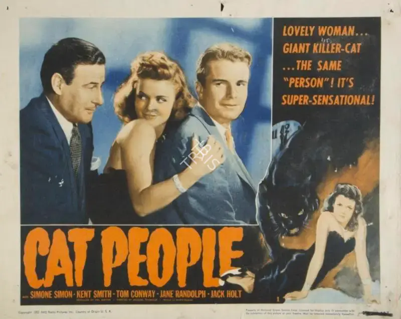 Nicholas Masuraca (Cinematographer), Cat People, 1942, Lobby Card
