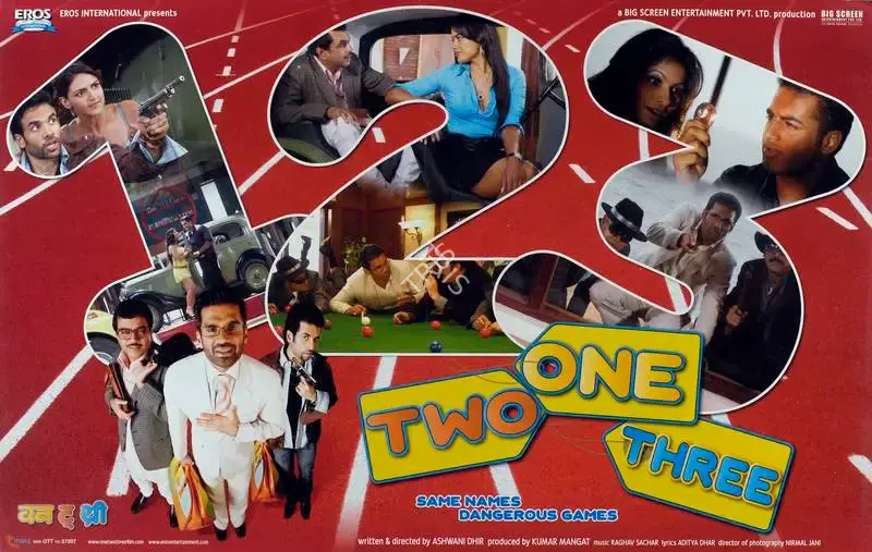Kumar Mangat (Producer), One Two Three, 2008, Lobby Card