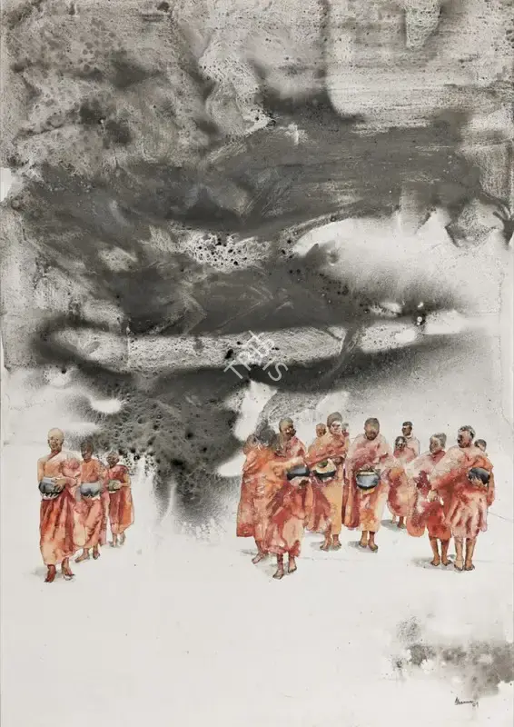 Iranna, G.R. (Artist). Untitled, 2009 | Painting, Sa.Onl/14.12.23, 2023 · Saffronart
