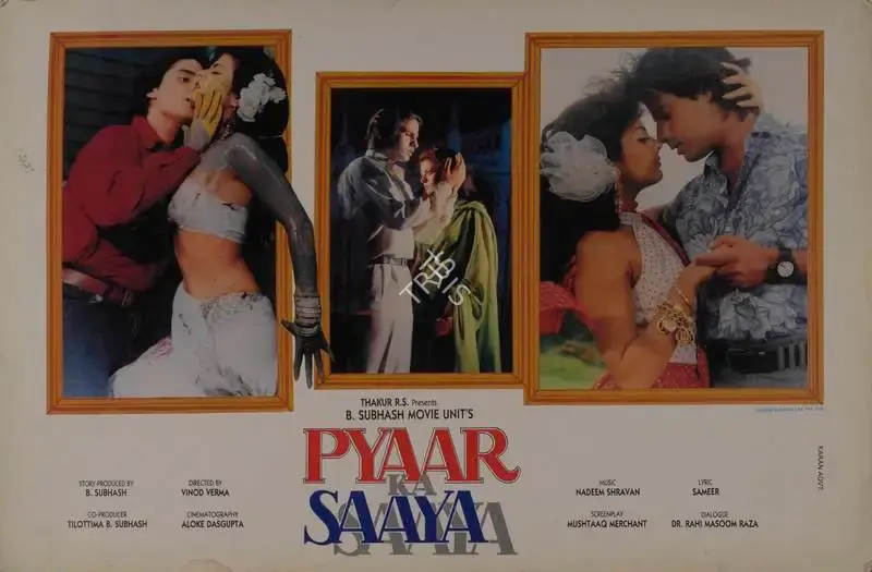 B. Subhash (Producer), Pyaar Ka Saaya, 1991, Lobby Card