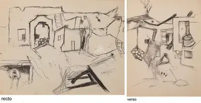 Ramkumar (Artist), Untitled, 1955, Drawing