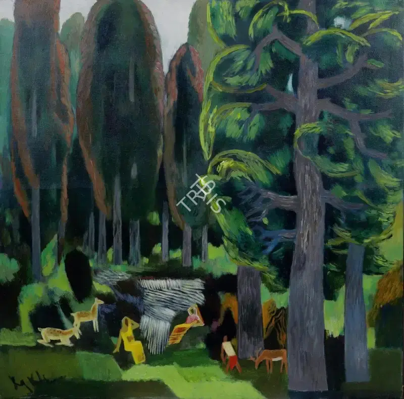 K.S. Kulkarni (Artist), Protect Nature, Save Yourself, Painting
