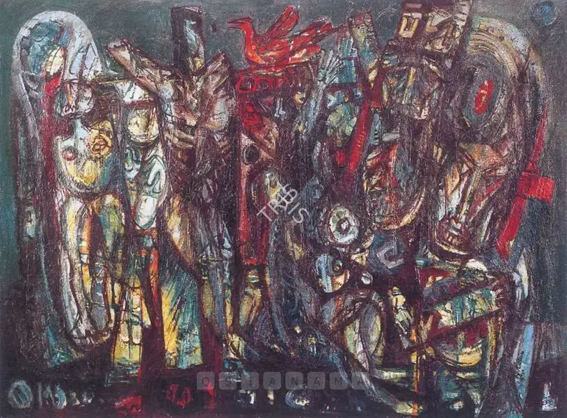 Mondal, Rabin (Artist). Genocide II, 1972 | Painting, So.NeY/20.09.05, 2005 · Sotheby's