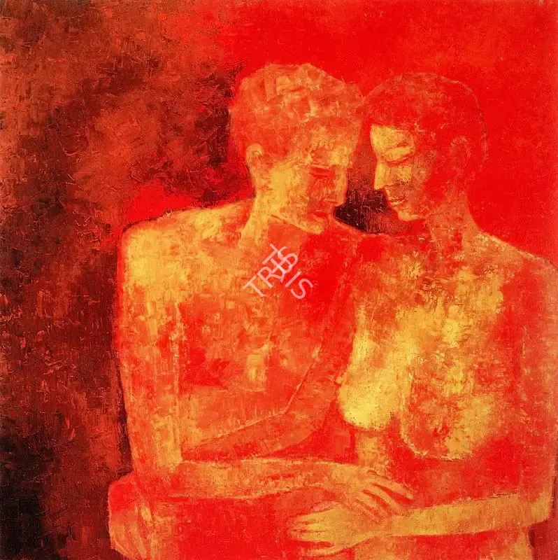 Akbar Padamsee (Artist), Untitled (Couple), Painting